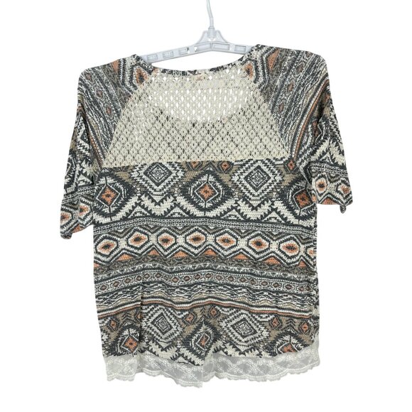 No Boundaries Womens Size XXL Tribal Print Top Cotton/Polyester Blend - Picture 2 of 5
